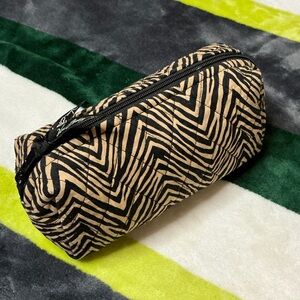 Vera Bradley Black and Tan Cosmetic Bag